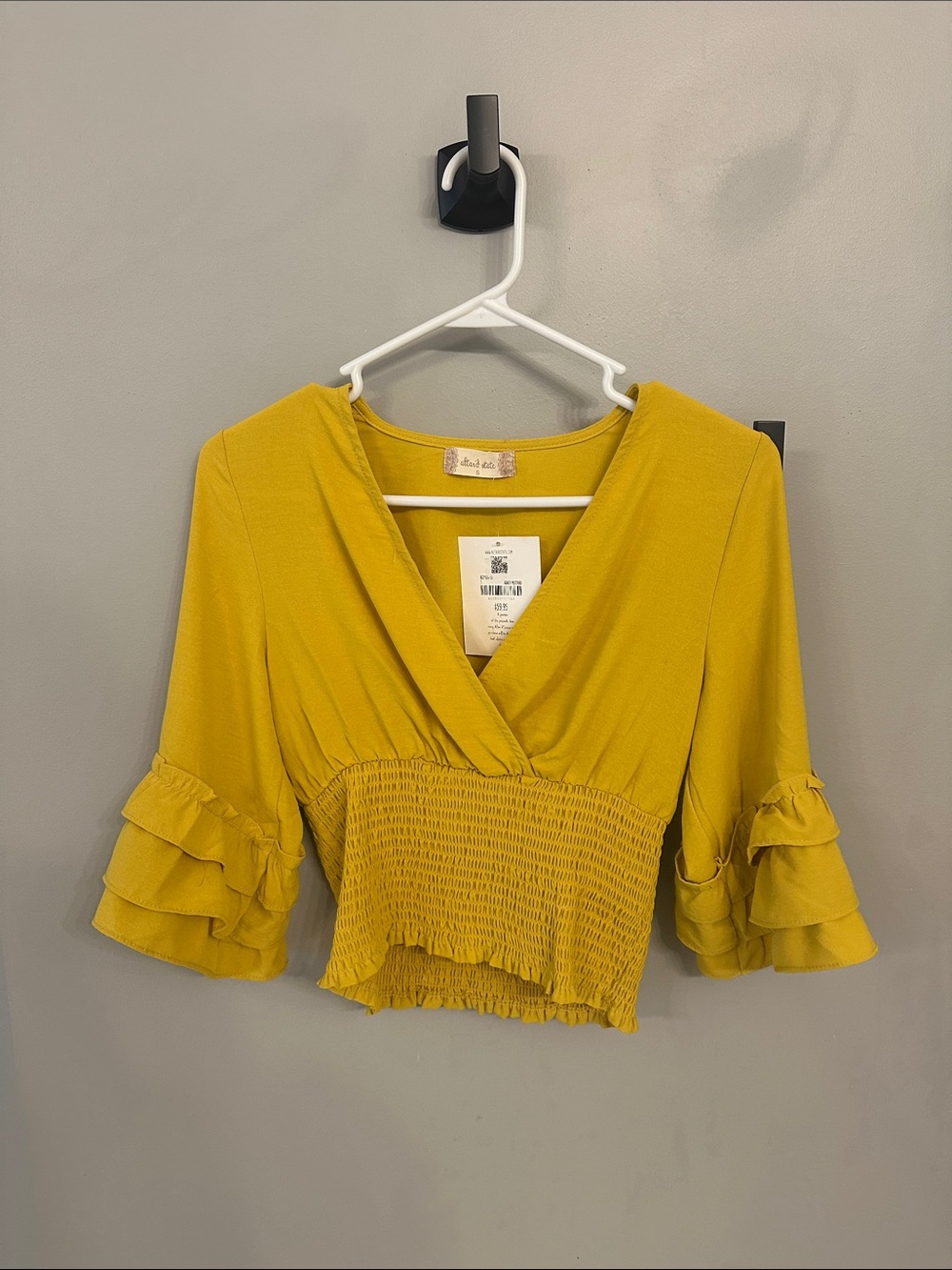 Altard state Yellow crop top